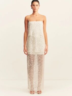 Shona Joy | Dresses | Shona Joy La Lune Lace Back Maxi Dress In Lemon |  Poshmark